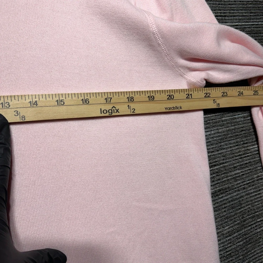 Banana Republic Sweater Mens L Pink LS V-Neck 100% Cotton 792738-36-1 Fine Knit